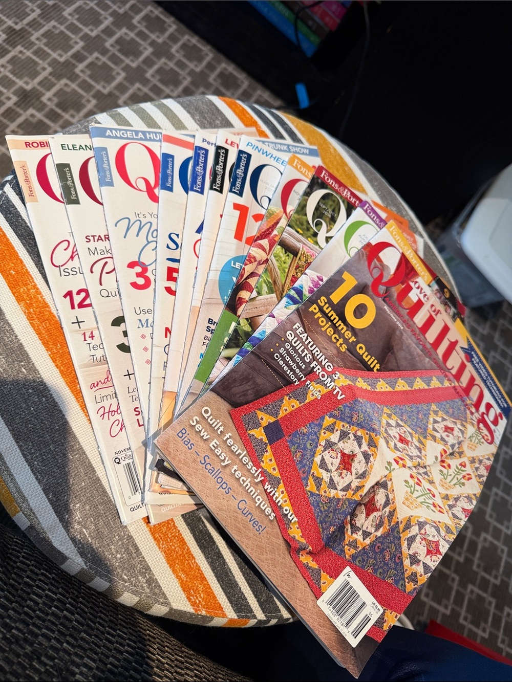 Lot of 11 Love of Quilting magazines - incomplete set (2016, 2017 & 2019)